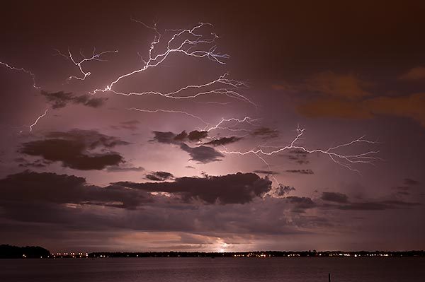 Lightning St Johns River 100712-29 : St. Johns River : Will Dickey Florida Fine Art Nature and Wildlife Photography - Images of Florida's First Coast - Nature and Landscape Photographs of Jacksonville, St. Augustine, Florida nature preserves