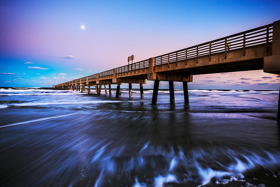 Jacksonville Beach Pier 
112315-45 : Beaches : Will Dickey Florida Fine Art Nature and Wildlife Photography - Images of Florida's First Coast - Nature and Landscape Photographs of Jacksonville, St. Augustine, Florida nature preserves