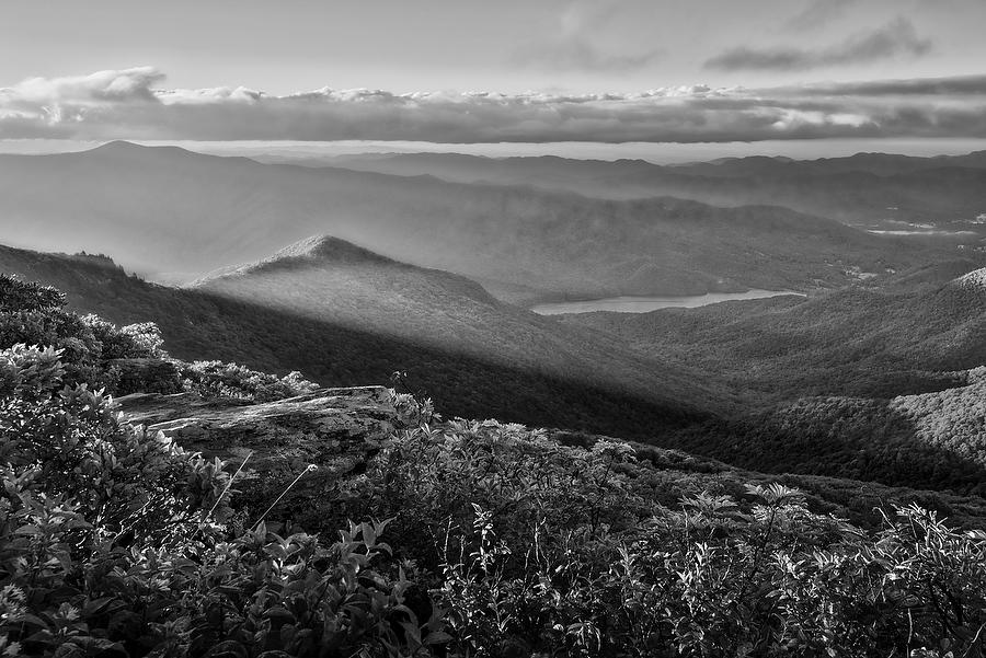 Craggy Sunrise      073017-106BW : Black and White : Will Dickey Florida Fine Art Nature and Wildlife Photography - Images of Florida's First Coast - Nature and Landscape Photographs of Jacksonville, St. Augustine, Florida nature preserves