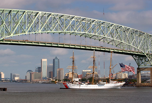 USS Coast Guard Eagle, Jacksonville
061104-A42 : Panoramas and Cityscapes : Will Dickey Florida Fine Art Nature and Wildlife Photography - Images of Florida's First Coast - Nature and Landscape Photographs of Jacksonville, St. Augustine, Florida nature preserves