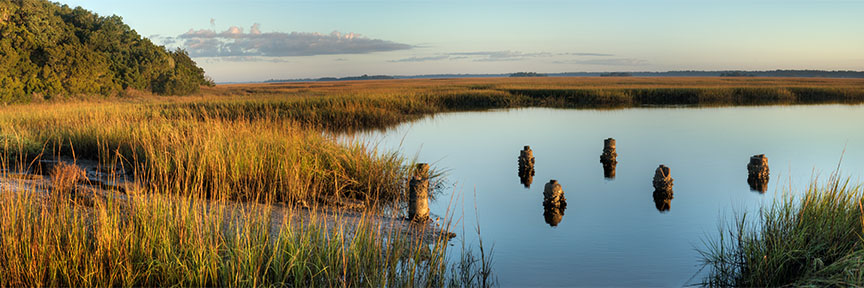 Abandonded Boat Ramp 120114-67P : Panoramas and Cityscapes : Will Dickey Florida Fine Art Nature and Wildlife Photography - Images of Florida's First Coast - Nature and Landscape Photographs of Jacksonville, St. Augustine, Florida nature preserves