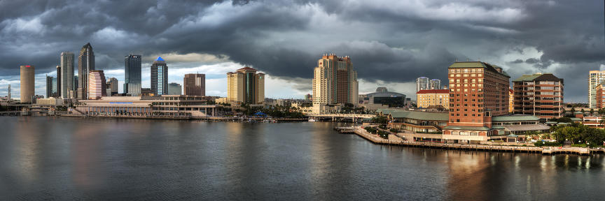 Tampa Skyline 
060115-62P : Panoramas and Cityscapes : Will Dickey Florida Fine Art Nature and Wildlife Photography - Images of Florida's First Coast - Nature and Landscape Photographs of Jacksonville, St. Augustine, Florida nature preserves