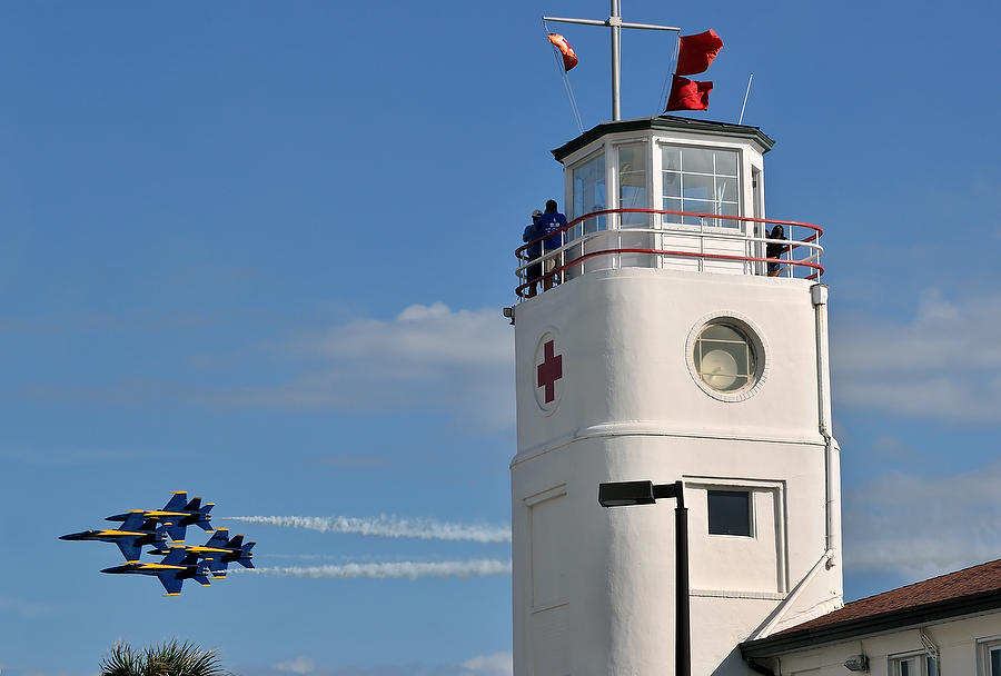 Blue Angels Lifeguard Tower 
110709-5 : Beaches : Will Dickey Florida Fine Art Nature and Wildlife Photography - Images of Florida's First Coast - Nature and Landscape Photographs of Jacksonville, St. Augustine, Florida nature preserves