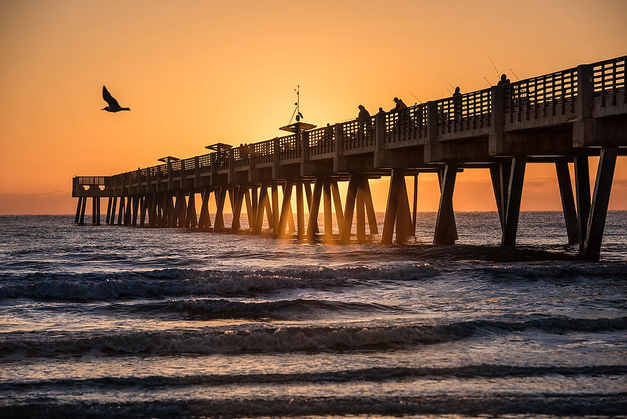 Jacksonville Beach Pier Sunrise
032316-32 : Beaches : Will Dickey Florida Fine Art Nature and Wildlife Photography - Images of Florida's First Coast - Nature and Landscape Photographs of Jacksonville, St. Augustine, Florida nature preserves