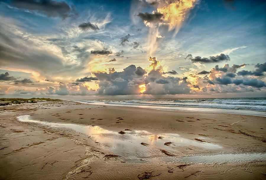 St. George Sunrise 081010-285 : Beaches : Will Dickey Florida Fine Art Nature and Wildlife Photography - Images of Florida's First Coast - Nature and Landscape Photographs of Jacksonville, St. Augustine, Florida nature preserves