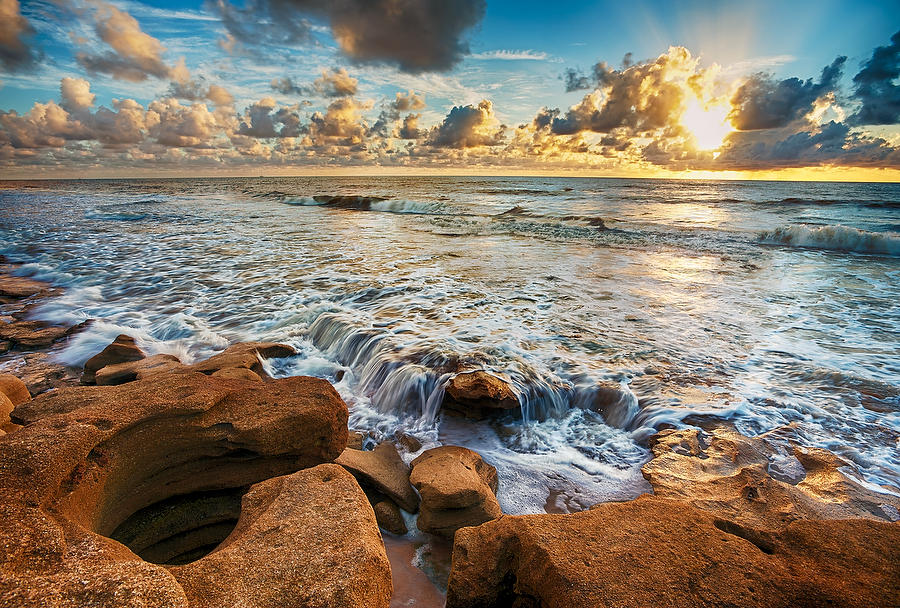 Washington Oaks Sunrise 071512-99 : Beaches : Will Dickey Florida Fine Art Nature and Wildlife Photography - Images of Florida's First Coast - Nature and Landscape Photographs of Jacksonville, St. Augustine, Florida nature preserves