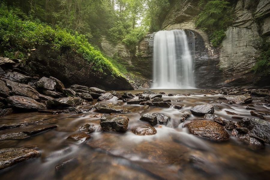 Looking Glass Falls 072817-4 : Appalachian Mountains : Will Dickey Florida Fine Art Nature and Wildlife Photography - Images of Florida's First Coast - Nature and Landscape Photographs of Jacksonville, St. Augustine, Florida nature preserves