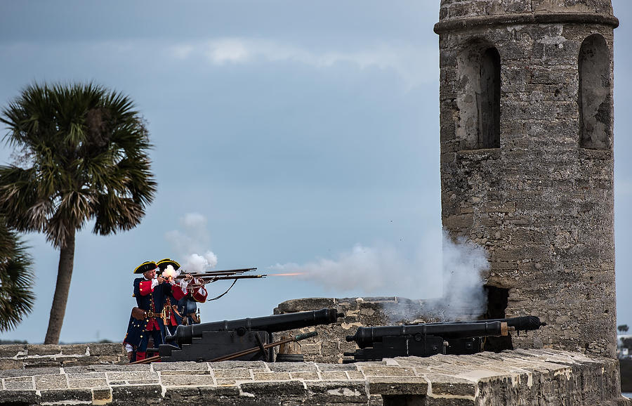 Castillo Muskets 
031217-130 : Landmarks & Historic Structures : Will Dickey Florida Fine Art Nature and Wildlife Photography - Images of Florida's First Coast - Nature and Landscape Photographs of Jacksonville, St. Augustine, Florida nature preserves