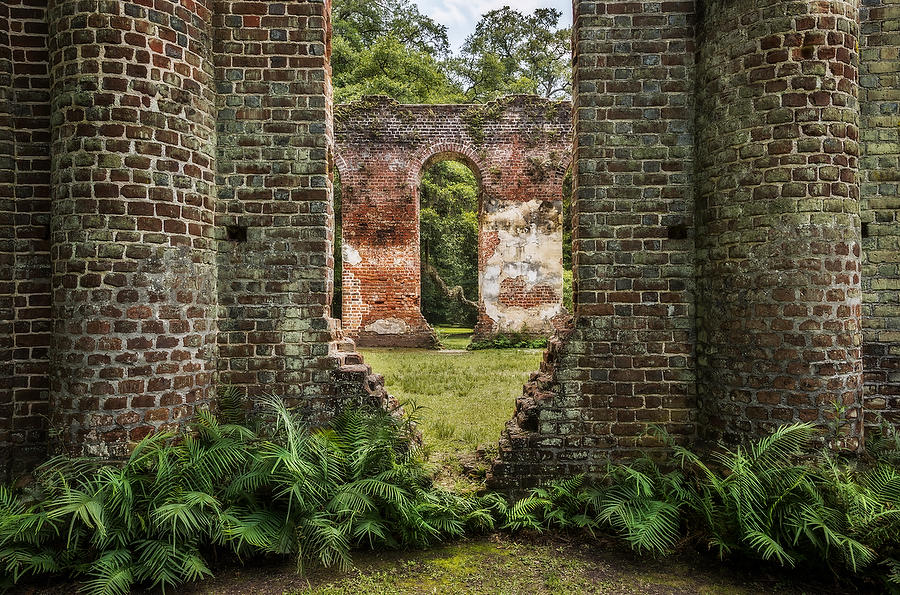 Old Sheldon Church 062816-164 : Landmarks & Historic Structures : Will Dickey Florida Fine Art Nature and Wildlife Photography - Images of Florida's First Coast - Nature and Landscape Photographs of Jacksonville, St. Augustine, Florida nature preserves