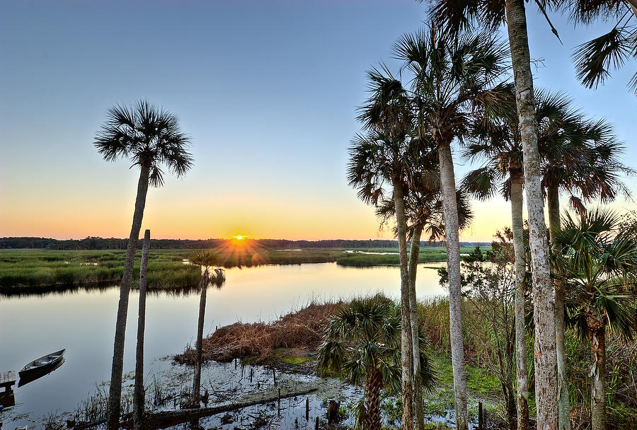 Guana Lake Sunrise 102608-26  : Waterways and Woods  : Will Dickey Florida Fine Art Nature and Wildlife Photography - Images of Florida's First Coast - Nature and Landscape Photographs of Jacksonville, St. Augustine, Florida nature preserves