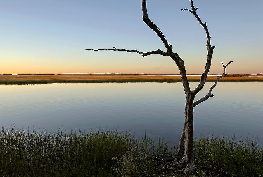 Tiger Point Dusk   113003-A2  : Waterways and Woods  : Will Dickey Florida Fine Art Nature and Wildlife Photography - Images of Florida's First Coast - Nature and Landscape Photographs of Jacksonville, St. Augustine, Florida nature preserves