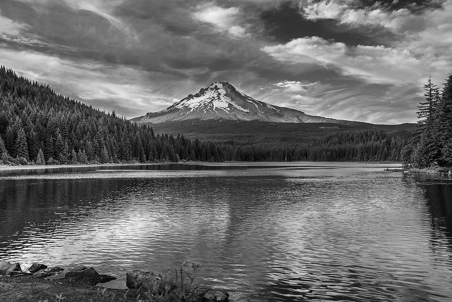 Mt. Hood                070415-1BW : Black and White : Will Dickey Florida Fine Art Nature and Wildlife Photography - Images of Florida's First Coast - Nature and Landscape Photographs of Jacksonville, St. Augustine, Florida nature preserves