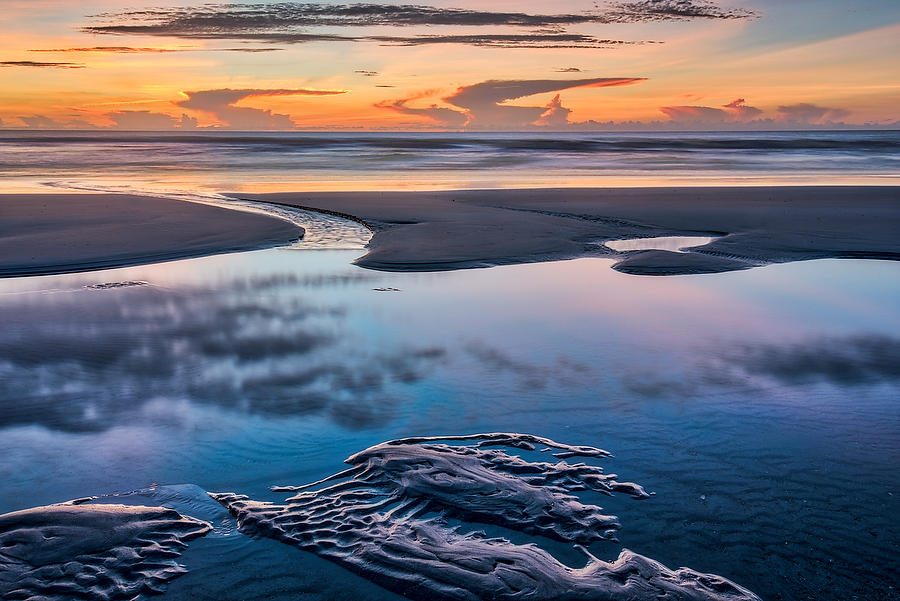 Jacksonville Beach Dawn 070118-12 : Beaches : Will Dickey Florida Fine Art Nature and Wildlife Photography - Images of Florida's First Coast - Nature and Landscape Photographs of Jacksonville, St. Augustine, Florida nature preserves