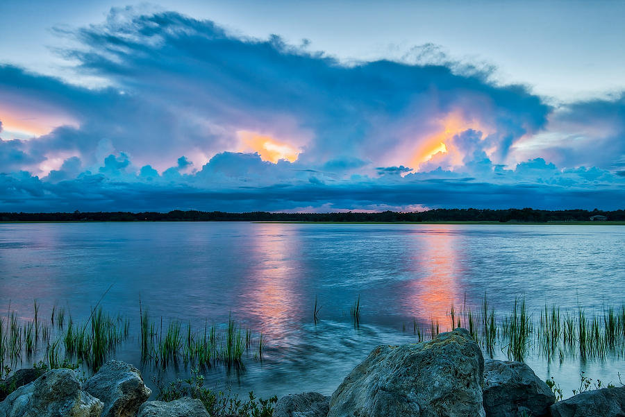 Sawpit Creek Thunderhead        090918-296 : Timucuan Preserve  : Will Dickey Florida Fine Art Nature and Wildlife Photography - Images of Florida's First Coast - Nature and Landscape Photographs of Jacksonville, St. Augustine, Florida nature preserves