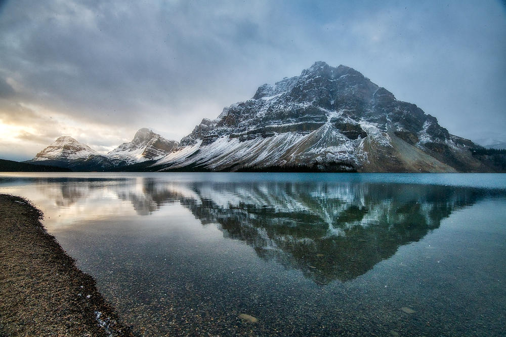 Bow Lake Clearing Snowstorm           
100419-58 : Canadian Rockies : Will Dickey Florida Fine Art Nature and Wildlife Photography - Images of Florida's First Coast - Nature and Landscape Photographs of Jacksonville, St. Augustine, Florida nature preserves