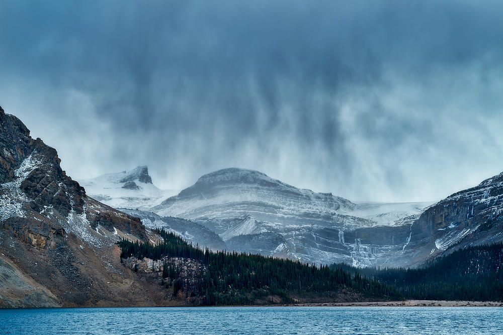 Bow Lake Snowstorm
100319-420 : Canadian Rockies : Will Dickey Florida Fine Art Nature and Wildlife Photography - Images of Florida's First Coast - Nature and Landscape Photographs of Jacksonville, St. Augustine, Florida nature preserves