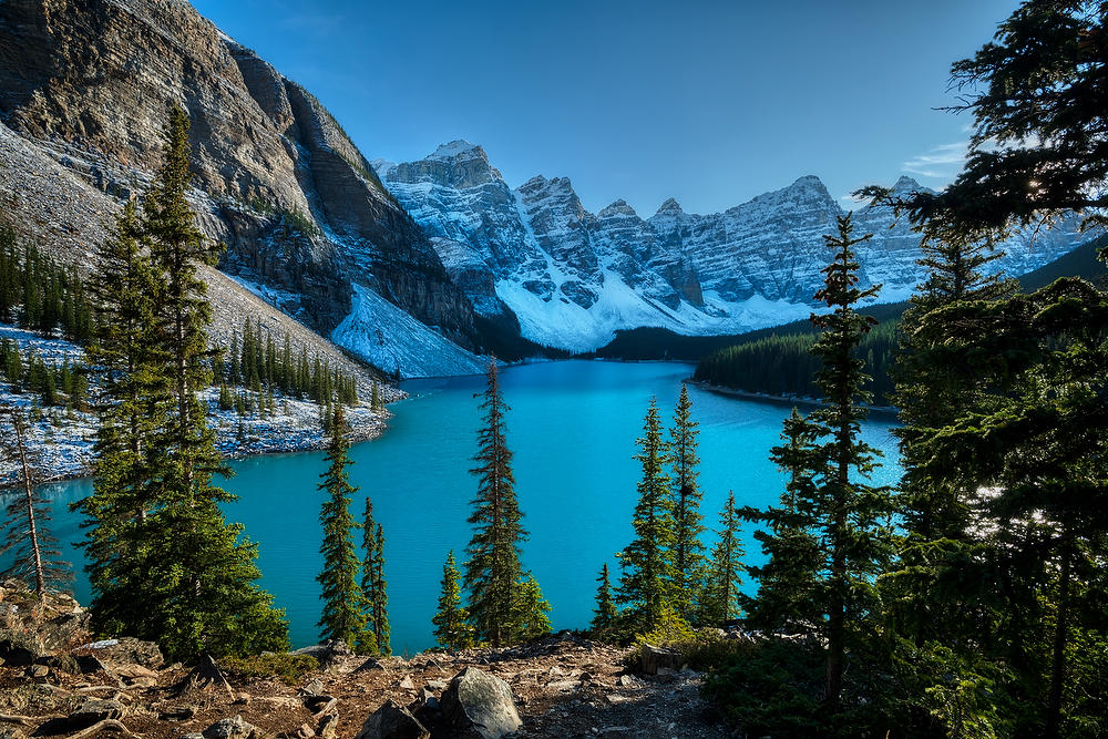 Moraine Lake 
100119-449 : Canadian Rockies : Will Dickey Florida Fine Art Nature and Wildlife Photography - Images of Florida's First Coast - Nature and Landscape Photographs of Jacksonville, St. Augustine, Florida nature preserves