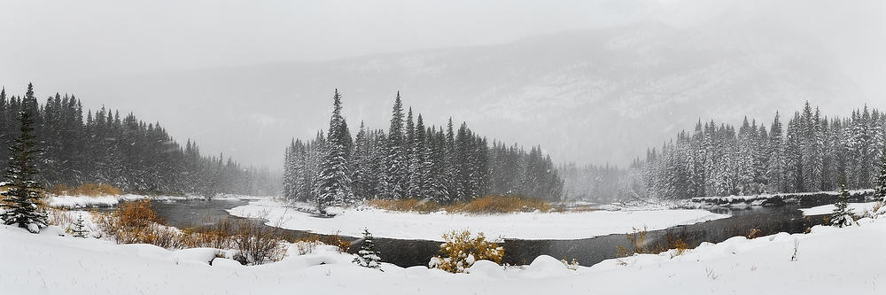 Kananaskis Snowstorm 092919-155P : Canadian Rockies : Will Dickey Florida Fine Art Nature and Wildlife Photography - Images of Florida's First Coast - Nature and Landscape Photographs of Jacksonville, St. Augustine, Florida nature preserves