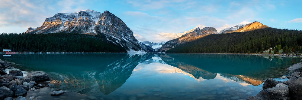 Lake Louise Sunrise 100119-160P : Canadian Rockies : Will Dickey Florida Fine Art Nature and Wildlife Photography - Images of Florida's First Coast - Nature and Landscape Photographs of Jacksonville, St. Augustine, Florida nature preserves