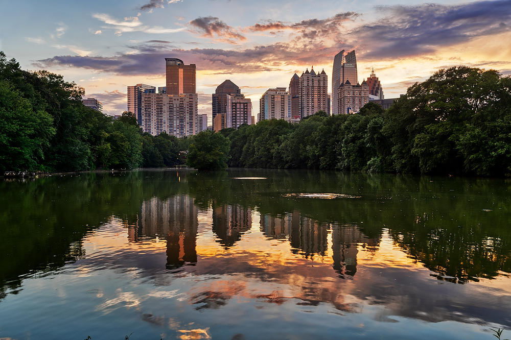 Atlanta Midtown 
081520-31 : Panoramas and Cityscapes : Will Dickey Florida Fine Art Nature and Wildlife Photography - Images of Florida's First Coast - Nature and Landscape Photographs of Jacksonville, St. Augustine, Florida nature preserves