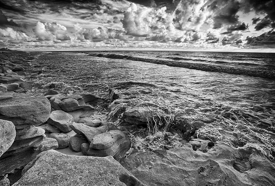 Washington Oaks Sunrise 071512-274BW : Black and White : Will Dickey Florida Fine Art Nature and Wildlife Photography - Images of Florida's First Coast - Nature and Landscape Photographs of Jacksonville, St. Augustine, Florida nature preserves