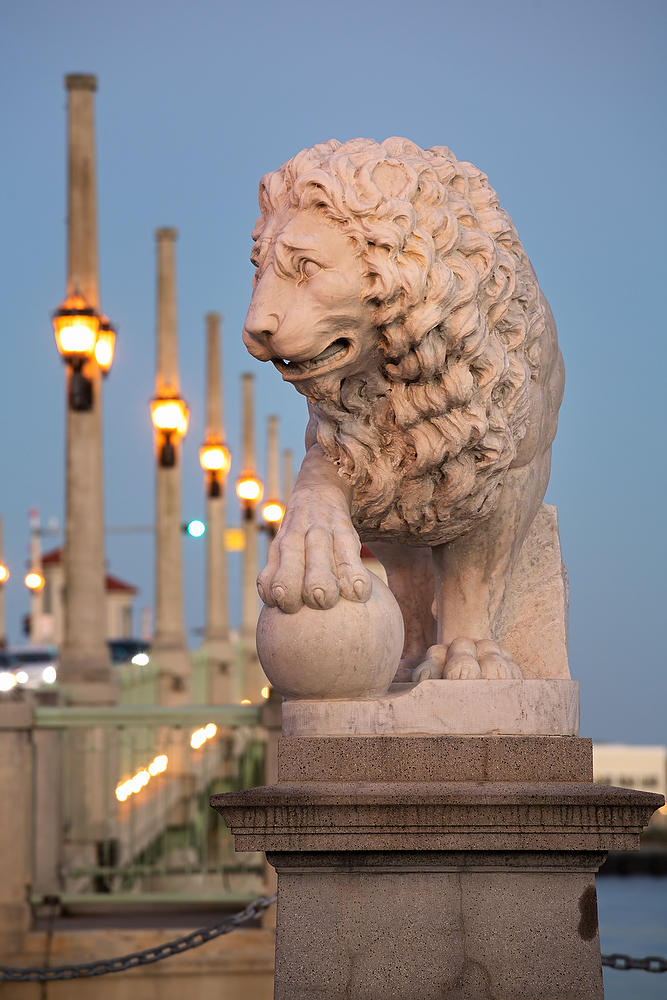 Bridge Of Lions
122921-236 : Landmarks & Historic Structures : Will Dickey Florida Fine Art Nature and Wildlife Photography - Images of Florida's First Coast - Nature and Landscape Photographs of Jacksonville, St. Augustine, Florida nature preserves