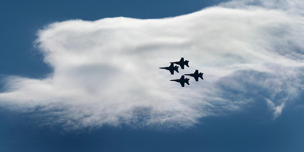 Blue Angels Cloud 102222-17 : Landmarks & Historic Structures : Will Dickey Florida Fine Art Nature and Wildlife Photography - Images of Florida's First Coast - Nature and Landscape Photographs of Jacksonville, St. Augustine, Florida nature preserves