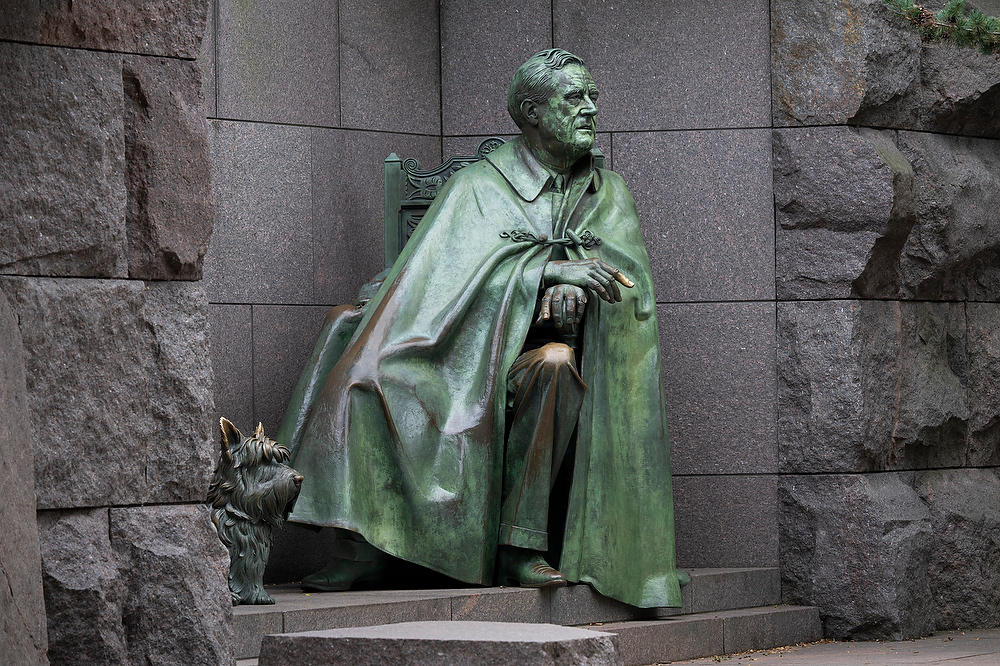 Franklin D. Roosevelt Statue 101023-264 : Washington D.C. : Will Dickey Florida Fine Art Nature and Wildlife Photography - Images of Florida's First Coast - Nature and Landscape Photographs of Jacksonville, St. Augustine, Florida nature preserves