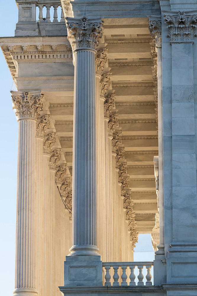 Capitol Senate Columns 121523-135 : Washington D.C. : Will Dickey Florida Fine Art Nature and Wildlife Photography - Images of Florida's First Coast - Nature and Landscape Photographs of Jacksonville, St. Augustine, Florida nature preserves