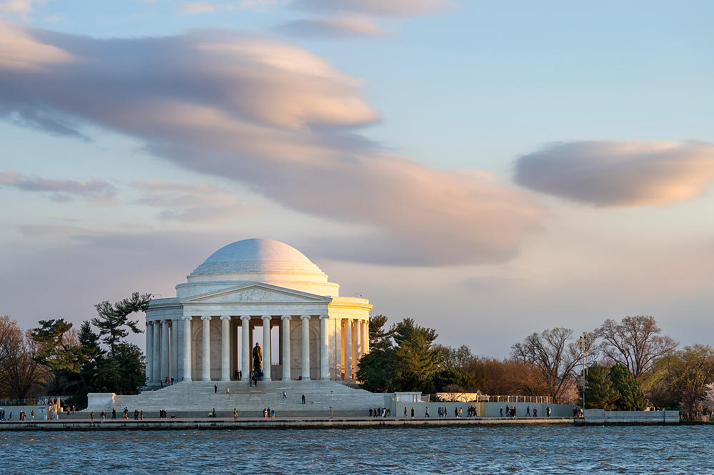 Jefferson Memorial Clouds 
031824-404 : Washington D.C. : Will Dickey Florida Fine Art Nature and Wildlife Photography - Images of Florida's First Coast - Nature and Landscape Photographs of Jacksonville, St. Augustine, Florida nature preserves