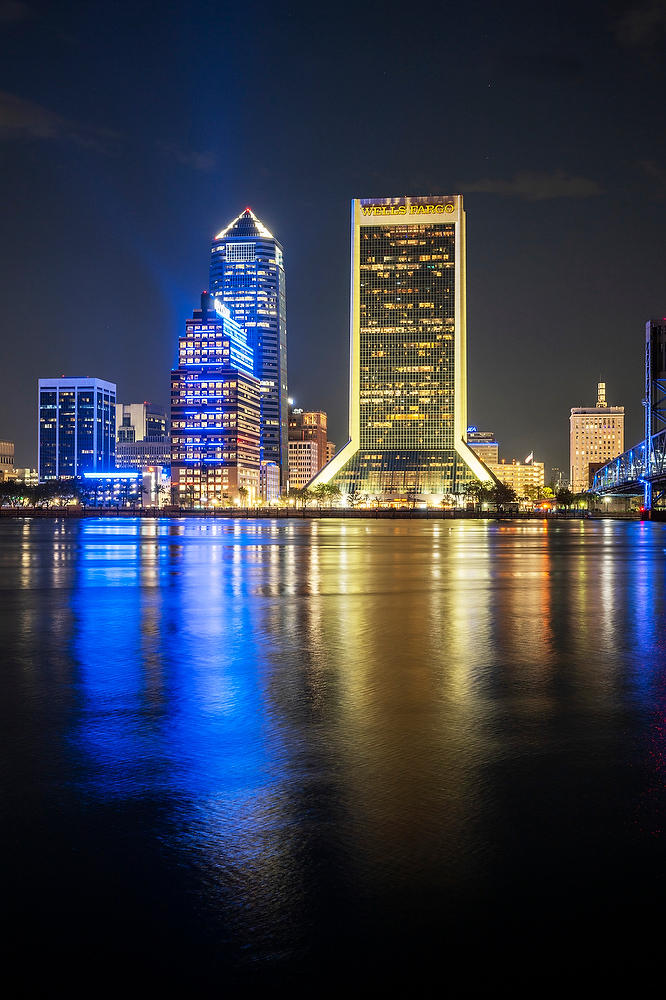 Jacksonville Florida Skyline
031324-95 : Panoramas and Cityscapes : Will Dickey Florida Fine Art Nature and Wildlife Photography - Images of Florida's First Coast - Nature and Landscape Photographs of Jacksonville, St. Augustine, Florida nature preserves