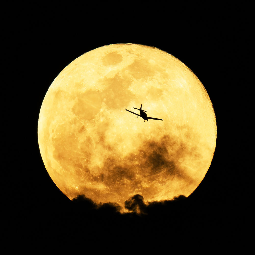 Moon Flight 021225-1 : Landmarks & Historic Structures : Will Dickey Florida Fine Art Nature and Wildlife Photography - Images of Florida's First Coast - Nature and Landscape Photographs of Jacksonville, St. Augustine, Florida nature preserves