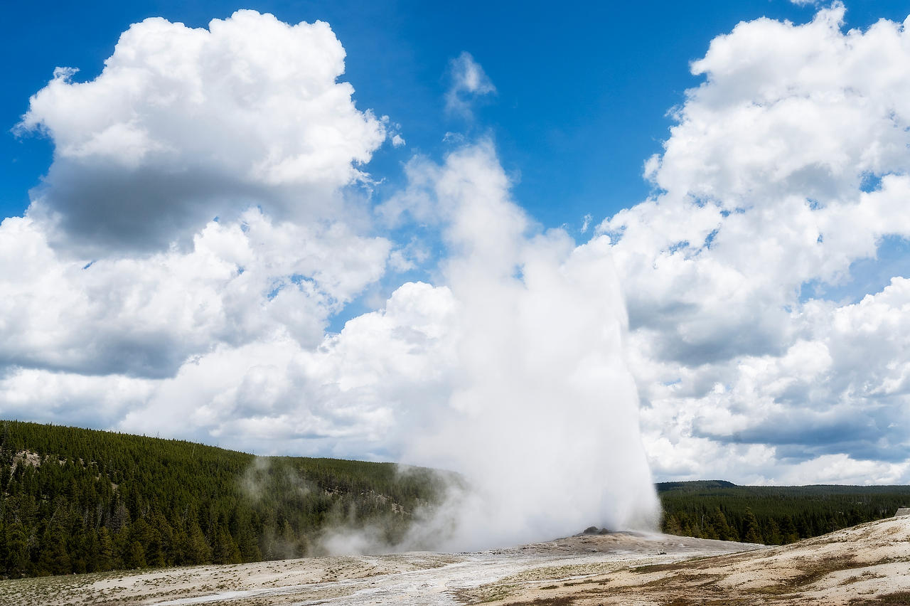 Yellowstone Old Faithful 
052725-1237 : Wyoming : Will Dickey Florida Fine Art Nature and Wildlife Photography - Images of Florida's First Coast - Nature and Landscape Photographs of Jacksonville, St. Augustine, Florida nature preserves