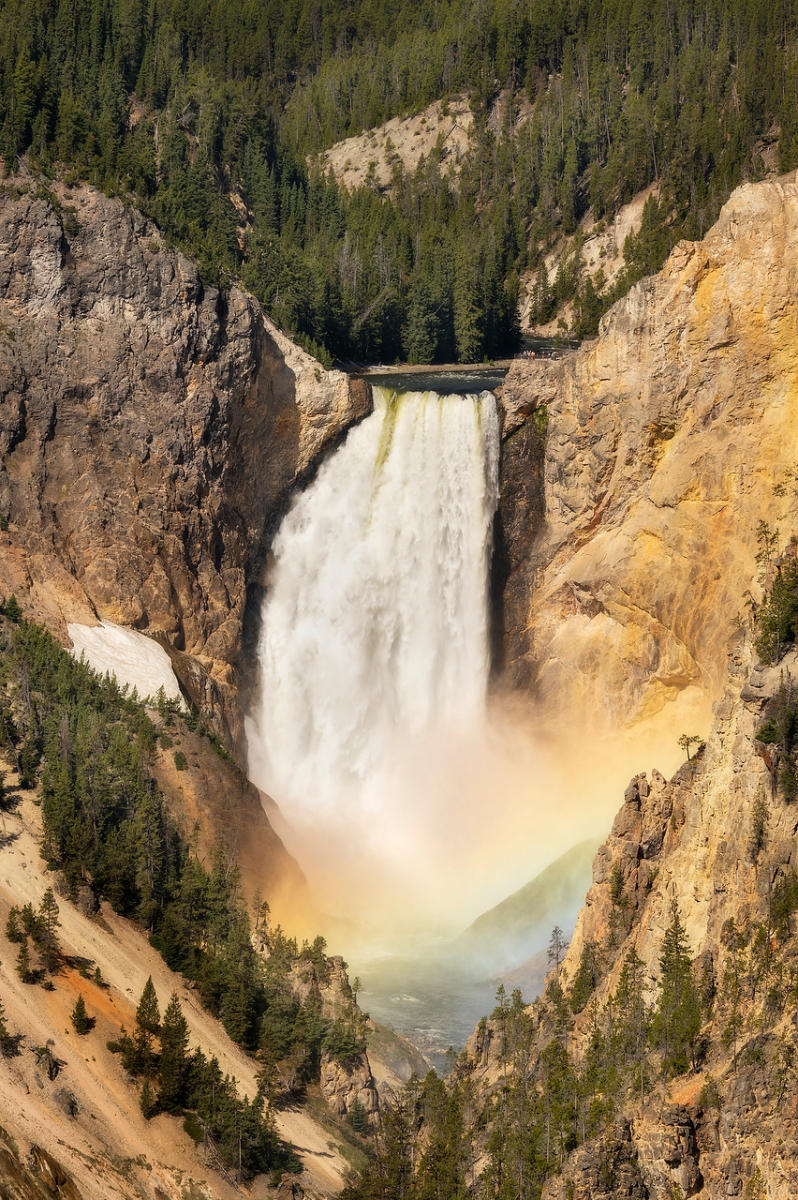 Yellowstone Falls Rainbow 052725-886 : Wyoming : Will Dickey Florida Fine Art Nature and Wildlife Photography - Images of Florida's First Coast - Nature and Landscape Photographs of Jacksonville, St. Augustine, Florida nature preserves
