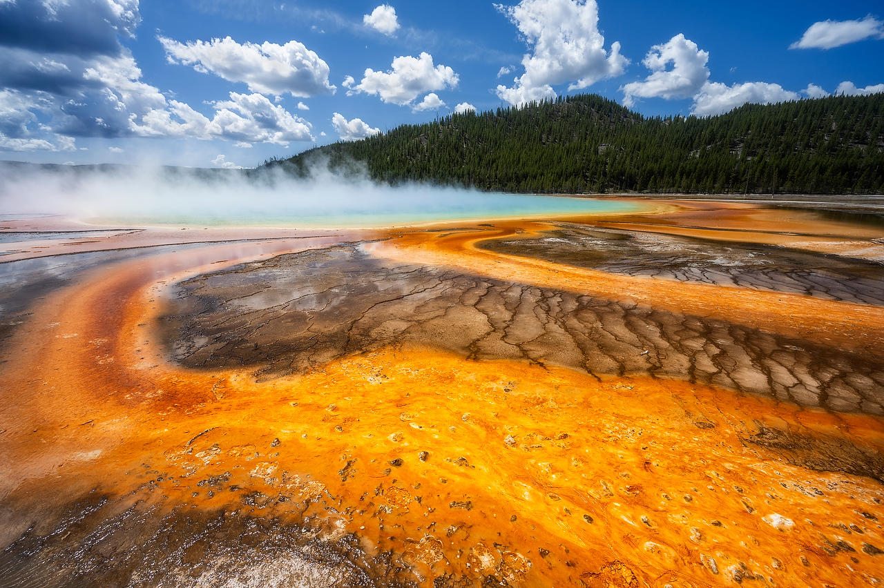 Yellowstone Prismatic Spring 052725-1170 : Wyoming : Will Dickey Florida Fine Art Nature and Wildlife Photography - Images of Florida's First Coast - Nature and Landscape Photographs of Jacksonville, St. Augustine, Florida nature preserves
