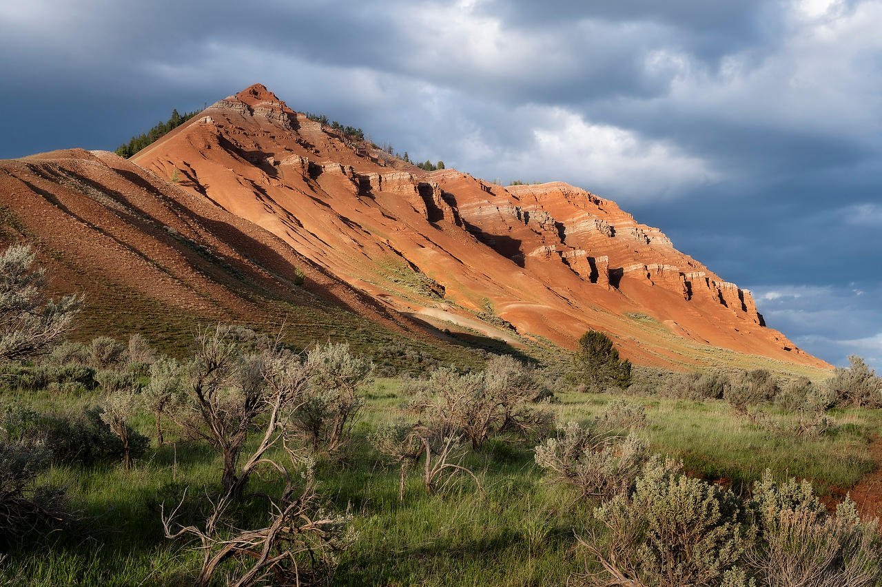 Gros Ventre Red Hills Sagebrush 
052825-1258 : Wyoming : Will Dickey Florida Fine Art Nature and Wildlife Photography - Images of Florida's First Coast - Nature and Landscape Photographs of Jacksonville, St. Augustine, Florida nature preserves