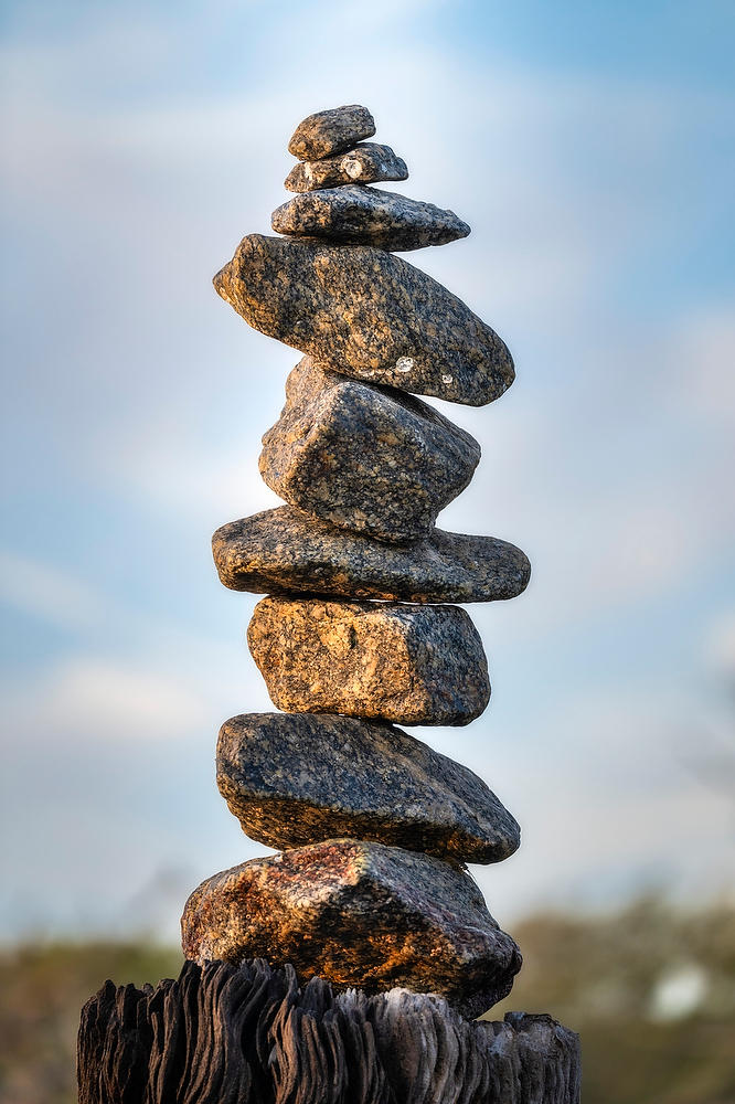 Jekyll Island Cairn 
040625-192 : Beaches : Will Dickey Florida Fine Art Nature and Wildlife Photography - Images of Florida's First Coast - Nature and Landscape Photographs of Jacksonville, St. Augustine, Florida nature preserves