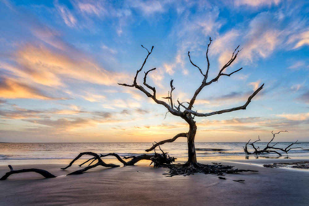 Jekyll Island Dawn 
040525-36 : Beaches : Will Dickey Florida Fine Art Nature and Wildlife Photography - Images of Florida's First Coast - Nature and Landscape Photographs of Jacksonville, St. Augustine, Florida nature preserves