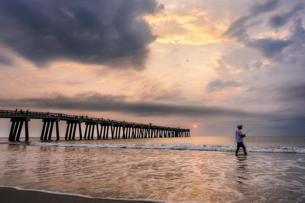 Jacksonville Beach 
Pier Sunrise
073026-21 : Beaches : Will Dickey Florida Fine Art Nature and Wildlife Photography - Images of Florida's First Coast - Nature and Landscape Photographs of Jacksonville, St. Augustine, Florida nature preserves
